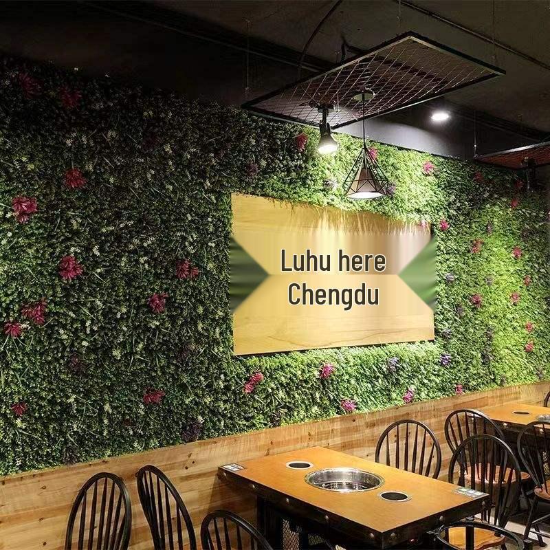 Artificial Green Wall with Roses for Indoor/Outdoor Decor