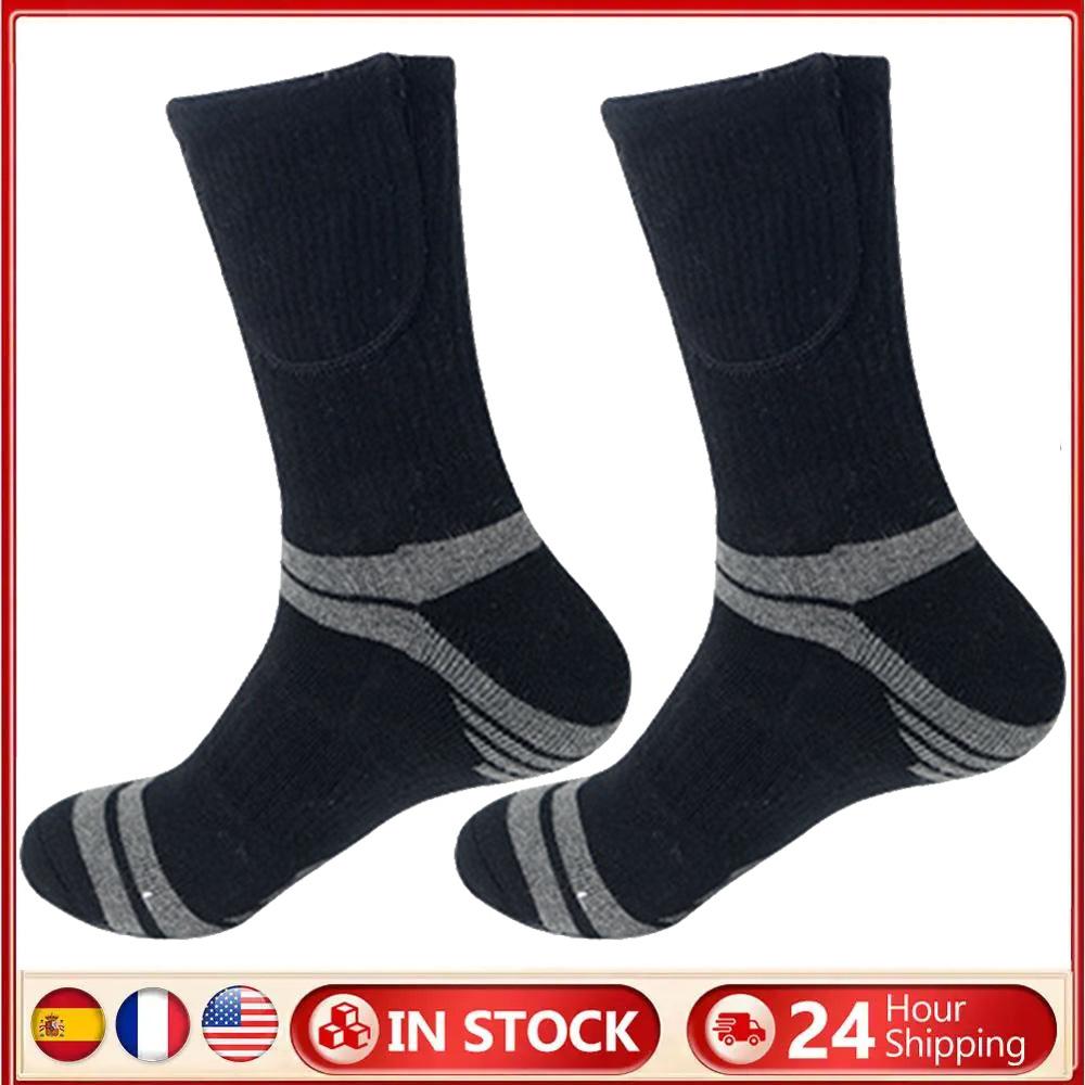 Thermal Sock Unisex Electric Heated Socks Washable Rechargeable Heated Socks Cozy Thickened for Sports Skiing Accessories