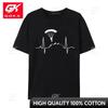 Skydiver Parachutist Heartbeat Fashion Unisexs Tops Shirts Ski Heartbeat Skiing Skier Geek TShirt Printed TeeShirt