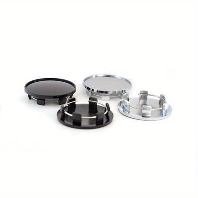 4PCS/lot 69MM No Logo Wheel Center Hub Caps BLACK SILVER Wheel Hub Cover Stylish Hard Wearing Replacement Dust Cover