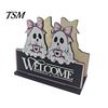 Cute Halloween Home Decor Wooden Napkin Holder, Pastel Pumpkin Ghost Black Cat Tabletop Tissue Dispenser, Functional Dispenser Waterproof Decorative