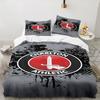 3PCS Football Charlton-Athletic Crest Bedding set,Ideal For1pc Duvet Cover And 2pcs Pillowcases Perfect for Christmas,Ideal for Bedroom, Dormitory