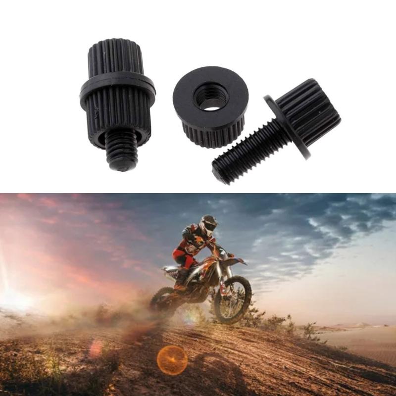 Set of 4 Motorcycle License Plate Bolts Nylon Screws Nylon License Plate Mounting Kits Durable for Long Lasting Use