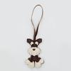 Mini Bear Keychain PU Leather Animals Keyring Hanging Ornament Backpack Handbag Charm Gift For Men Women Korean Bag Charms Y2k