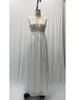 Cross-Border New Style European & American Lace Slit Wedding & Evening Gown, Sexy Long Skirt 2025