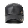 Autumn Winter Men's Velvet Warm Baseball Cap Women Leather Cap Outdoor Cotton Cap
