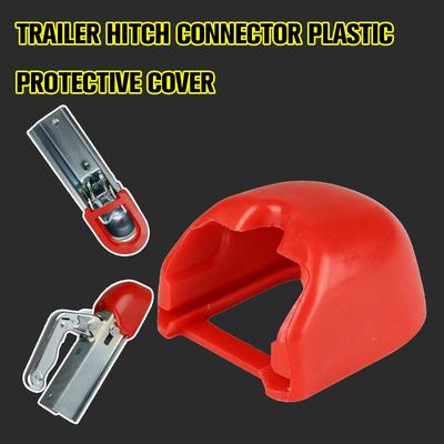 Para Conector de Modificação de Trailer RV Tampa de Bola Tampa Protetora Plástico Tampa Vermelha Peças para Acessórios de Camping de Caravana