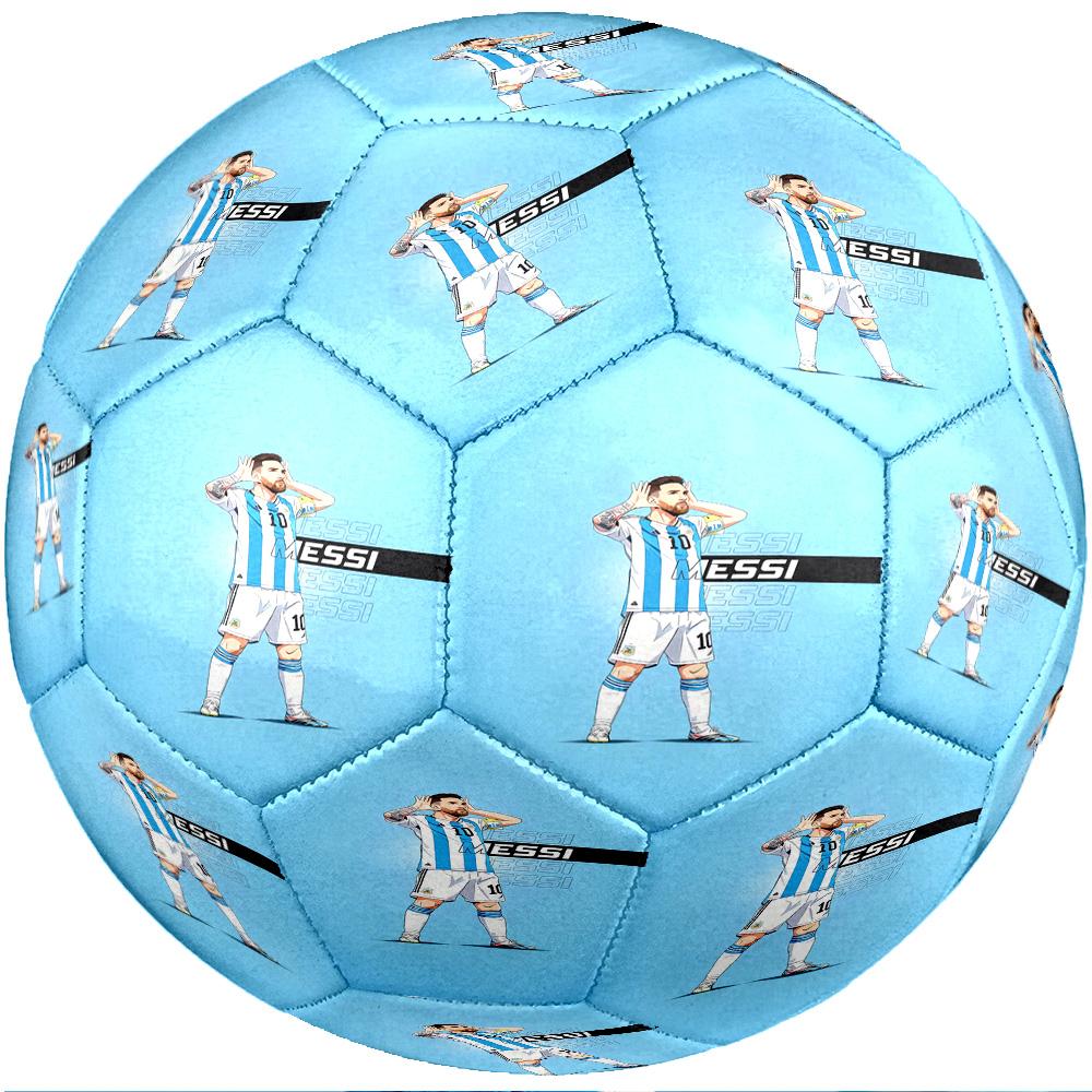 Lionel Messi Theme Soccer Ball Size 5 Soccer Ball Soft Touch Professional Training Football for Outdoor Sports