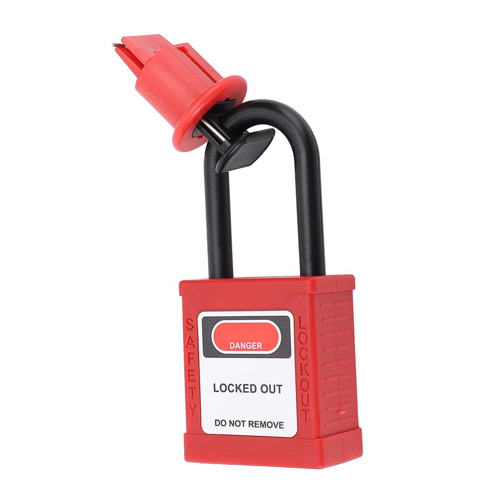 Lockout Tagout Lock with Key Nylon Stainless Steel 1P 2P 3P 4P Circuit Breaker Safety Padlock for