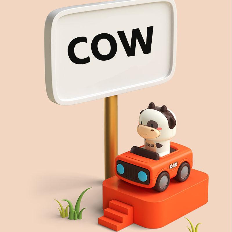 Baby Toy Cars Boy Montessori Gift Press and Go Cartoon Truck Educational Toys Pull Back Cars Toys for Toddlers 12 18 Month