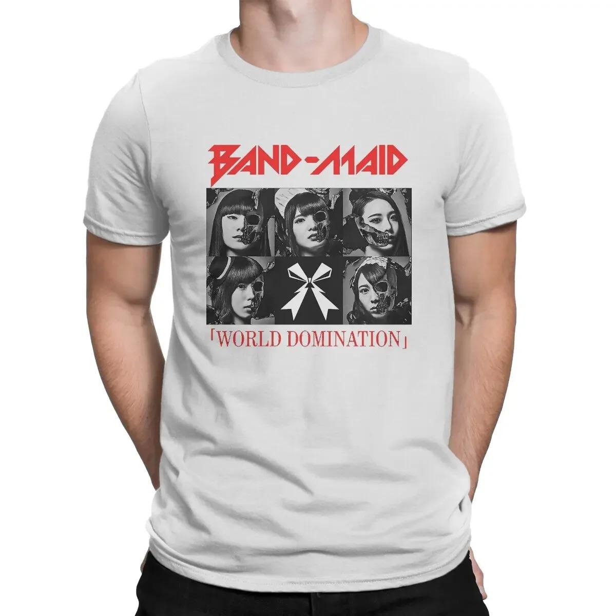 

2024 men and Women s Rock Band BAND-MAID Men s TShirt World Domination Fashion T Shirt Harajuku Sweatshirts New Trend S