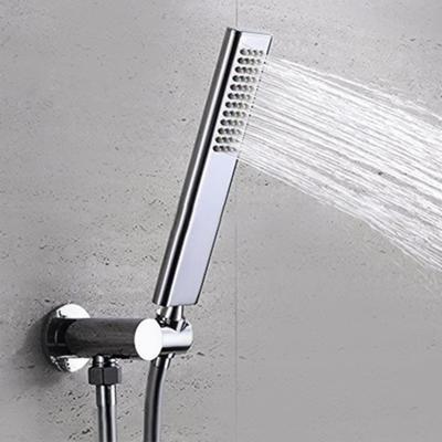 Luxury HomeDec High-Pressure Polished Chrome Water Saving Eco-Friendly Handheld Shower Head for Hotel Bathrooms Brass Faucet