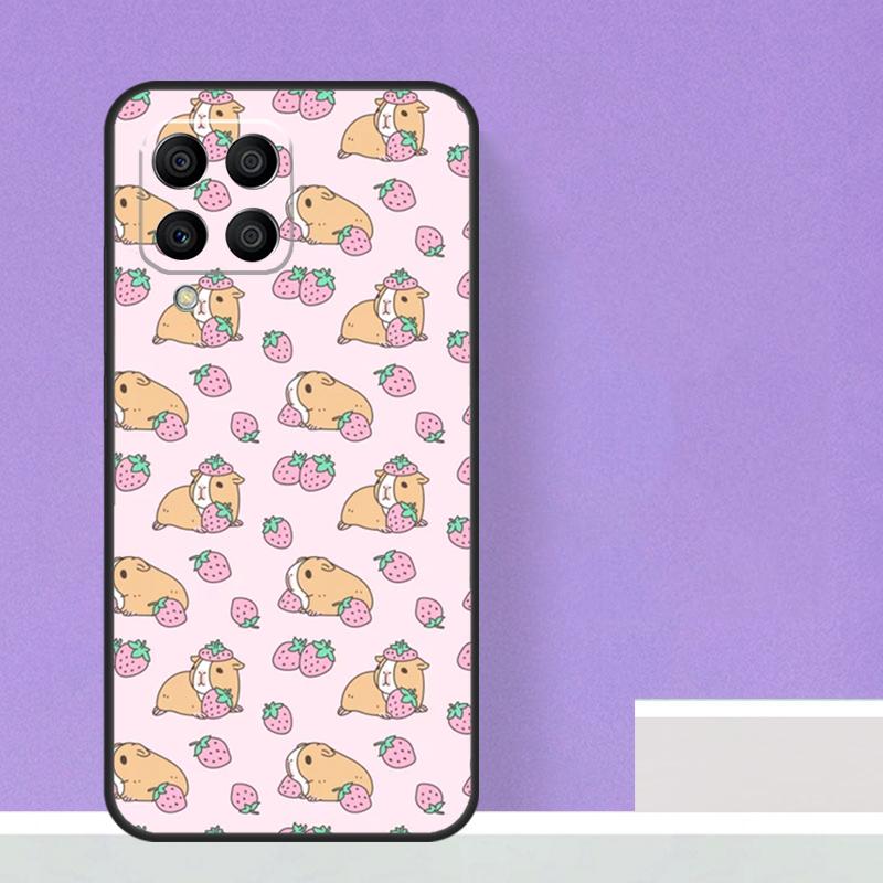 Cute Cartoon Guinea Pig Case For Samsung Galaxy M21 M31 M15 M55 M56 M36 M16 M06 M13 M33 M53 M12 M32 M52 M14 M34 M54