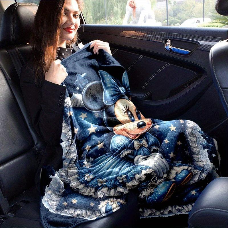 1pc Minnie Printing Blanket - Soft, All-Season Throw for Office Blanket, | Personalized Gift with Adorable Cartoon Design
