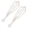 2PCS Woven Plant Hanger 21.65 Inch Boho Hanging Planter Holder Cotton Rope with Metal Hooks