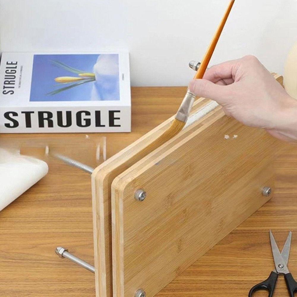 2/3 Layer Bamboo Book Press Portable Book Press Binding Machine Book Binding Tool