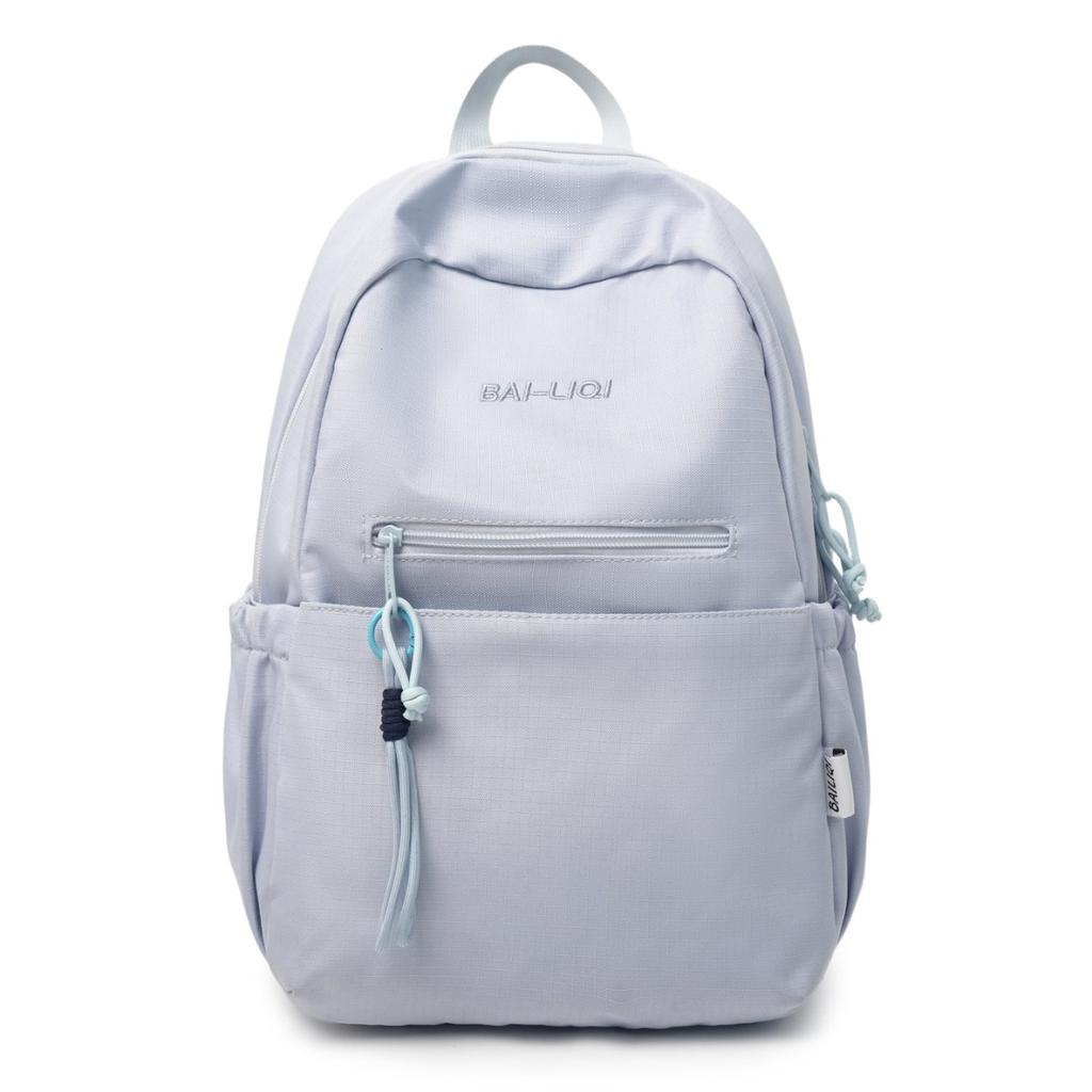 Schoolbag simple and fashionable backpack multi-compartment large-capacity nylon backpack commuting shopping travel versatile lightweight leisure bag