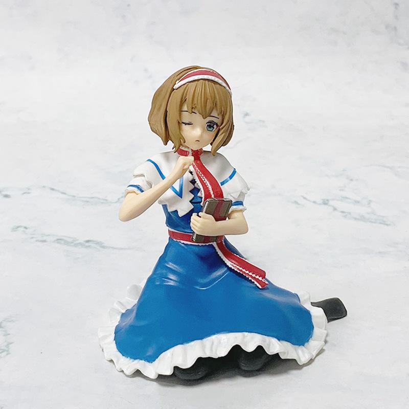 New 9cm Cartoon Anime Figures Girl Magician Alice Margatroid Action Figures PVC Figure Plaything Present Long Lasting