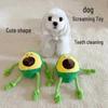 Avocado-Shaped Pet Toy: Skin-Friendly, Wear-Resistant, Bite-Resistant with Two Sound Styles