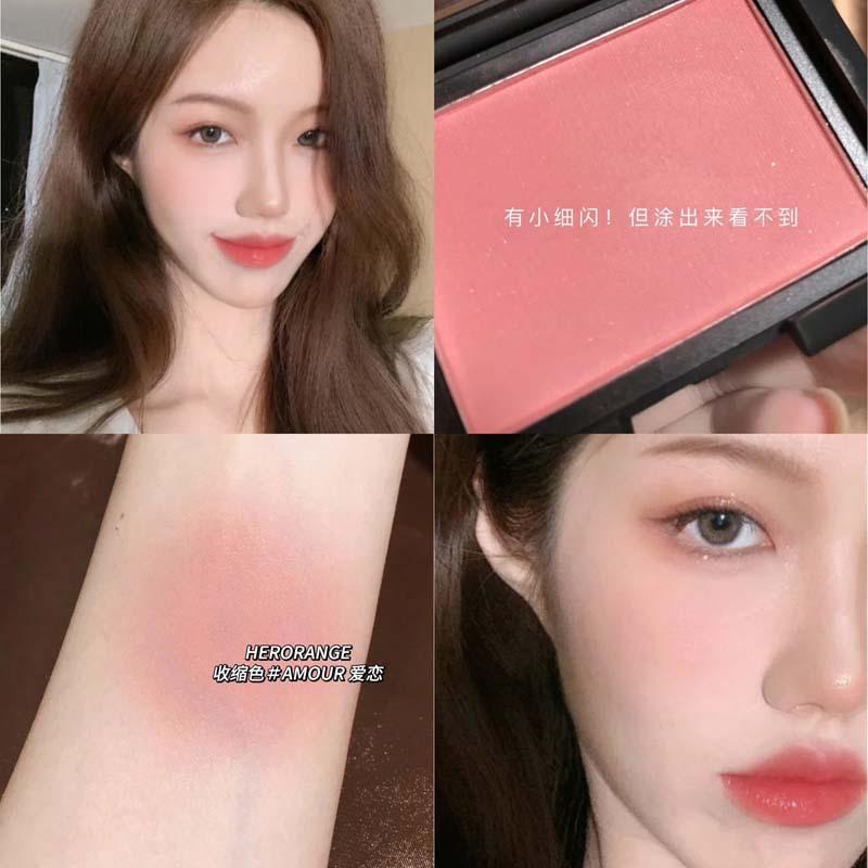 Natural Matte Low Saturation Single Color Blush Face Contour Cheek Blush For Women