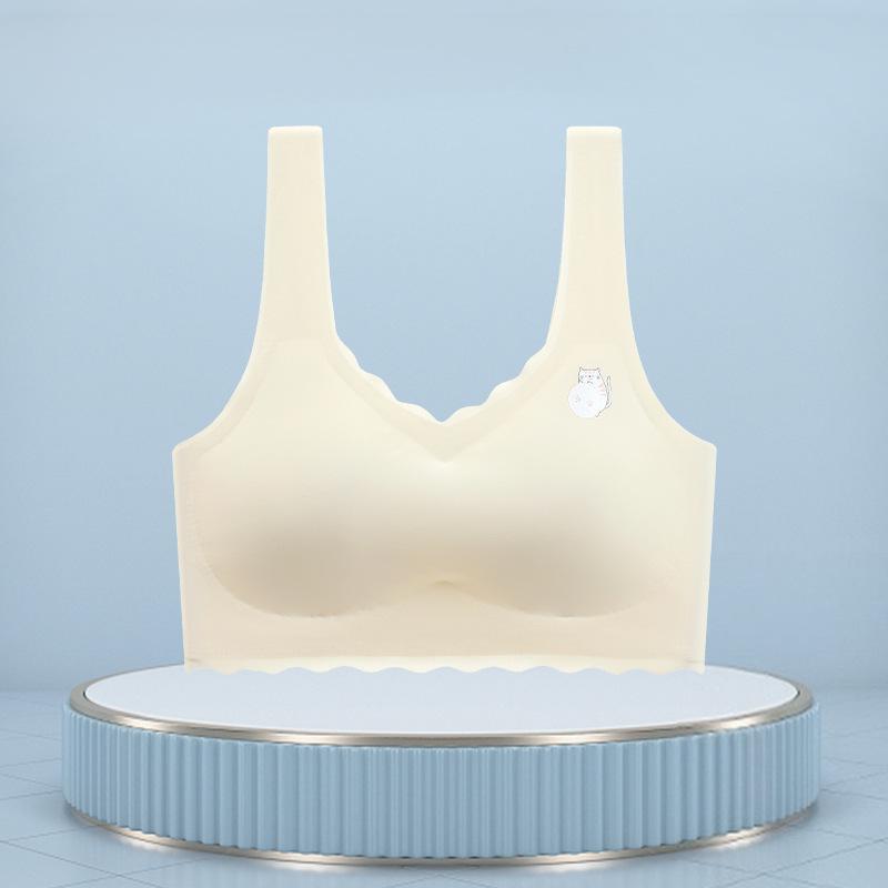 Less bra second stage children's development period primary school junior high school students children's seamless small vest