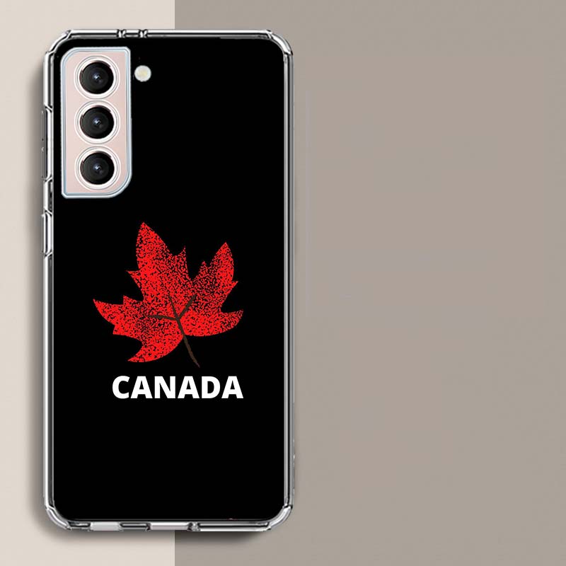 Canada National Football Team Logo Phone Case For Samsung Galaxy S25 Edge S24 S23 FE S21 S20 S10 Plus S22 S26 Ultra Cover Clear