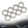 8pcs 10x15x4mm Ball Bearings Fit for HPI WR8 B021 ST   MT RC Car Spare Parts AccessorySilver B030