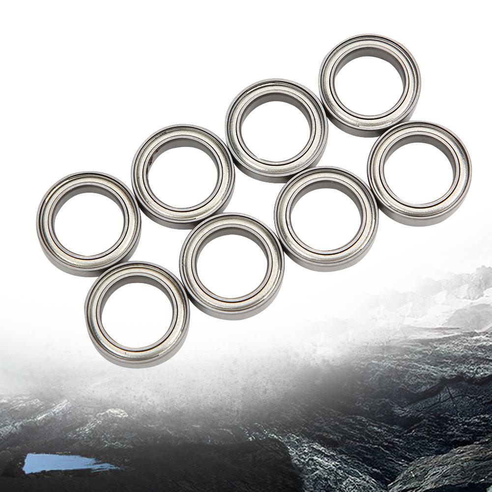 8pcs 10x15x4mm Ball Bearings Fit for HPI WR8 B021 ST MT RC Car Spare Parts AccessorySilver B030