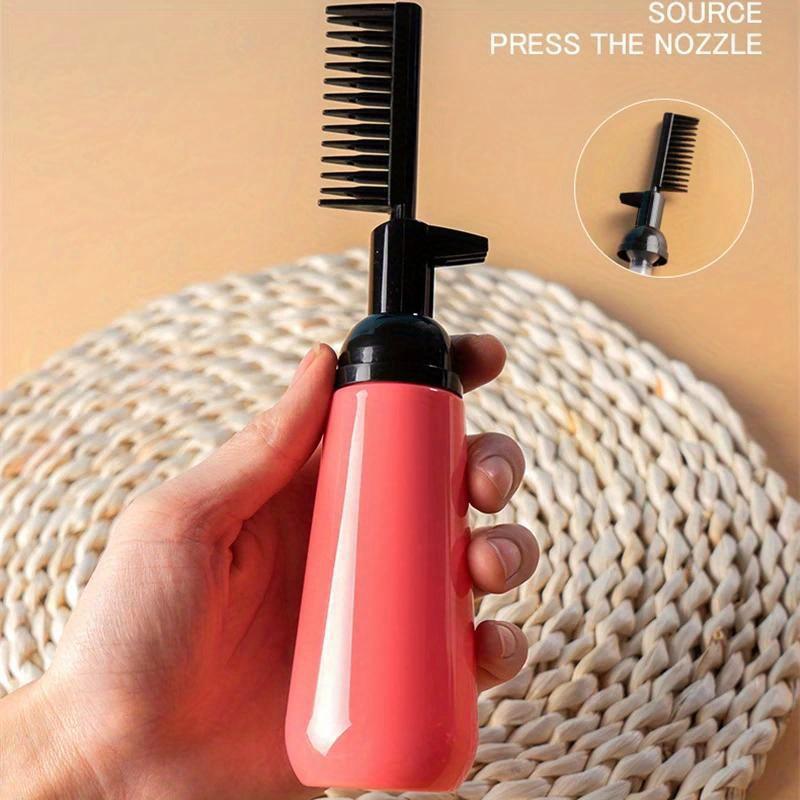 1Pcs Hair Colouring Comb Empty Hair Dye Bottle With Applicator Brush Shampoo Applicator Bottle Dispensing Hair Coloring Styling Tool