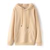 Unisex Plus Size Cotton Hoodie - Warm, Loose, Double-Layered Sweatshirt for Autumn & Winter