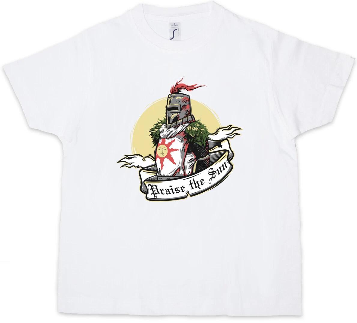 PRAISE THE SUN Kids Boys kids boys T-Shirt Firelink Shrine Dark Gamer Nerd Larp Souls 120