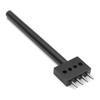 2/4/6 Prong Punch Black Leather Prong Punch Tool 4mm 5mm Lacing Stitching Punches Round Hole Prongs for Leathercraft