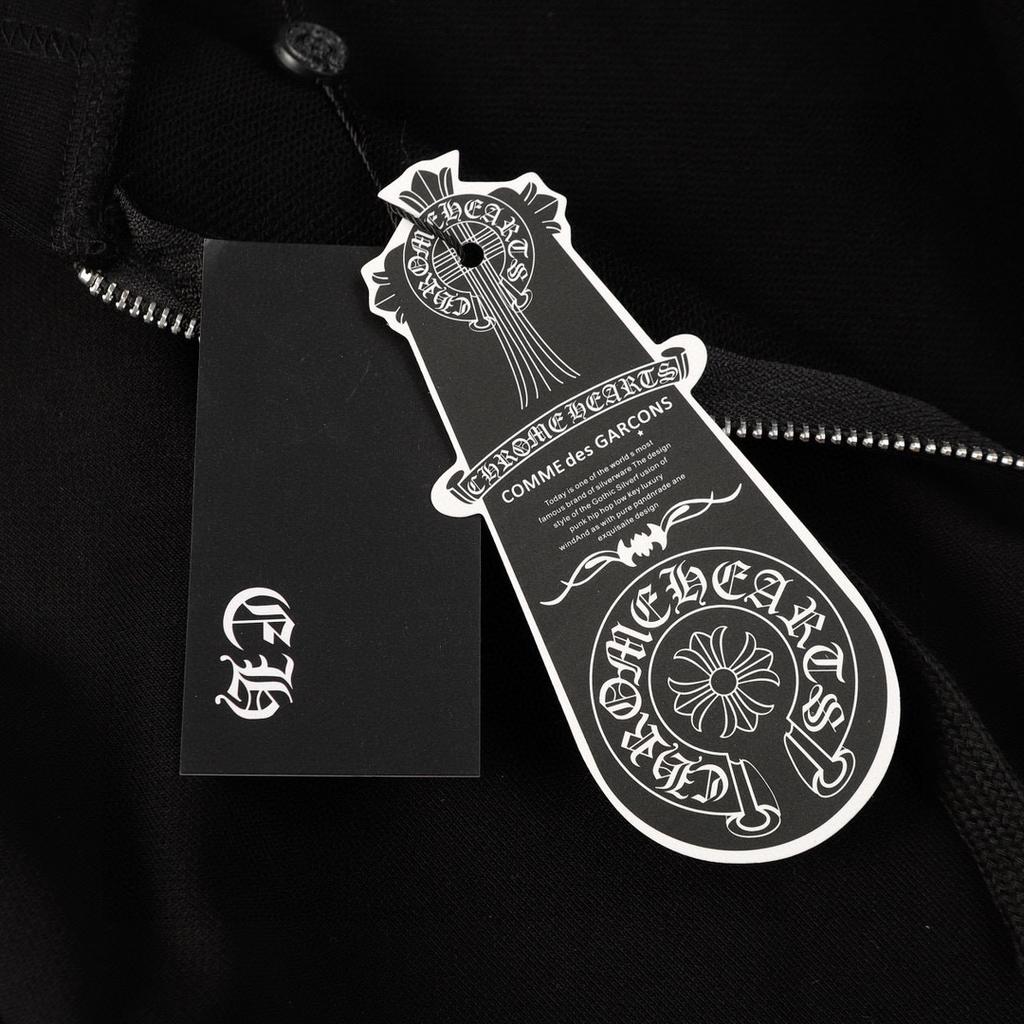 854 CHROME HEARTS 2025 Herbst und Winter Neu Übergröße Klassischer Stil Logo Reißverschluss Kapuzen-Sweatshirt, Geeignet für Paare zum Tragen