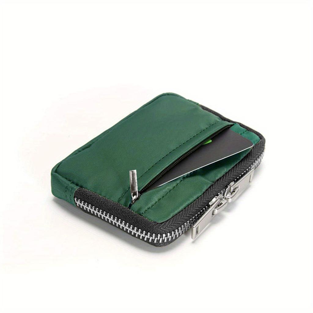 Slim-style Waterproof Nylon Small Wallet, Multi-functional Card Holder, Keychain, Women's Coin Purse