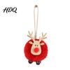 Creative Christmas Decorations for Stores Felt Elk Hanging Ornaments Cute Fuzzy Pom Reindeer Small Lightweight Xmas Tree Ornaments Pendant
