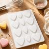 Multi Heart Shape Silicone Mold Food Grade Flexible Non Stick Mousse Mold for Baking Chocolate Candy Soap Making Kitchen Tool