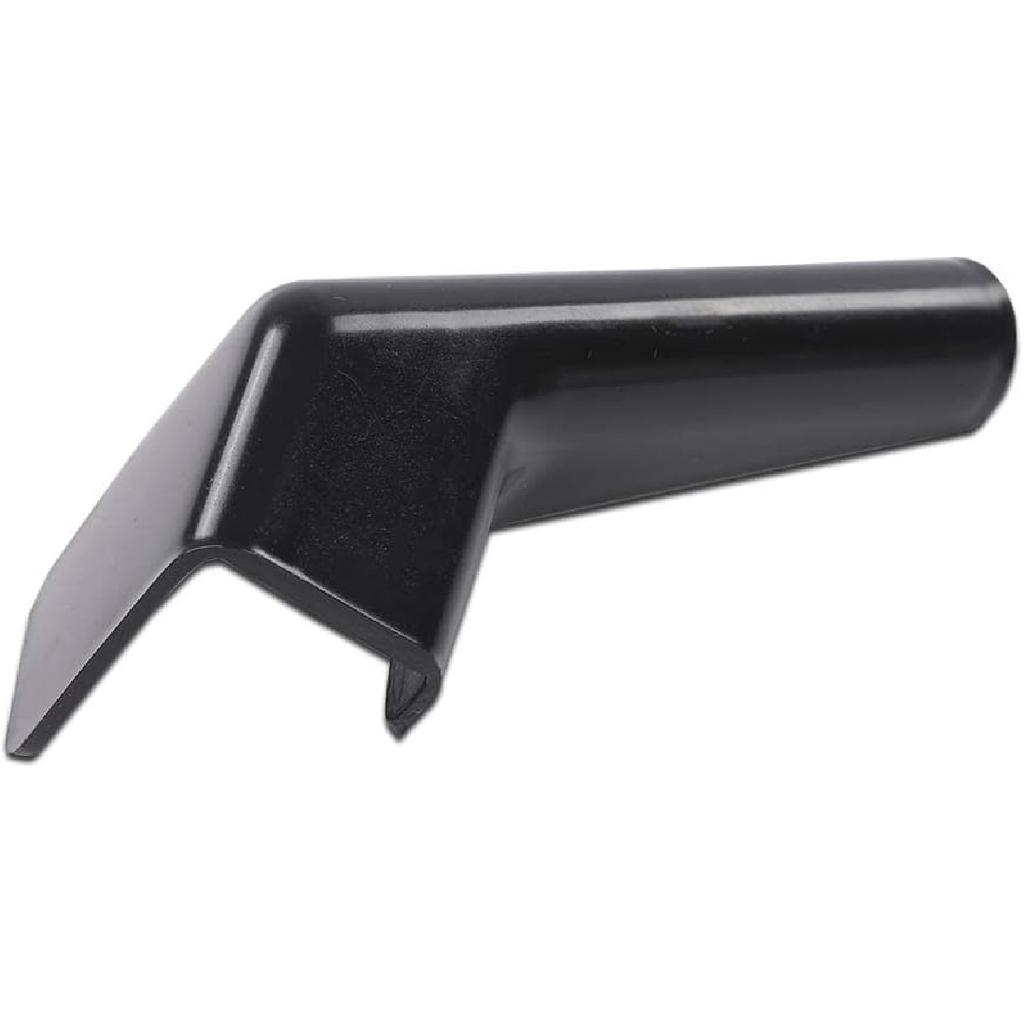 G-PLUS RV Rain Gutter Spout Long Version Left and Right Black Gutter Spout 3 1/2" Long 4pcs