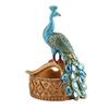1 Pz Creativo Artigianale Design Modellazione Pavone Resina Posacenere Accessori Vaso per Piante Grasse Decorazione Casa Ufficio Artigianato