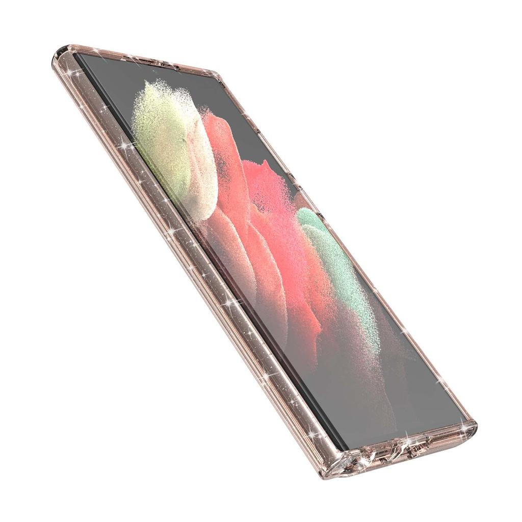 Starry TPU Glitter Phone Case - Fits Samsung Galaxy S24 Ultra, S25, and S23+ - Transparent Terminator Design