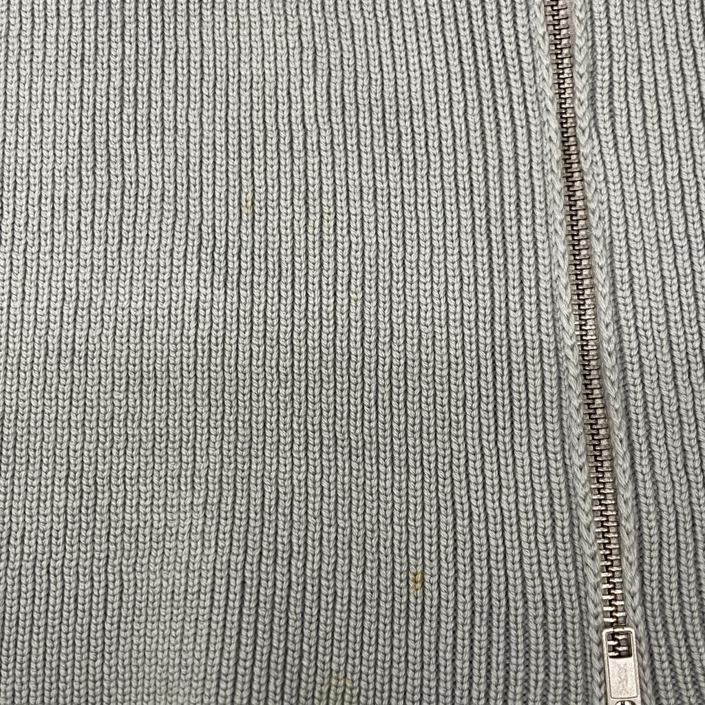 STONE ISLAND 45145180 Gray Zip-Up Knit tops S grayUsed