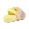 UGG Fluff Yeah Slide Tie Dye Outdoor Open Toe Flat Sport Sandals Women Sandals Yellow 1117326-MRT