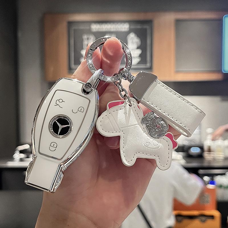 SFX1 For Mercedes-Benz A B C E S G-Class CLA CLS EQA EQB EQC GLA GLB GLC GLE GLS Car Zinc Alloy Key Case Key Bag Car Metal Key Shell
