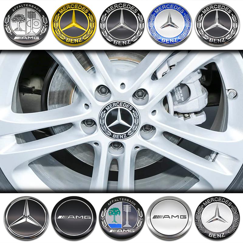 4pcs 56mm 60mm 65mm 75mm Car Wheel Center Hub Caps Cover Rim For Mercedes Benz A B C E Class GLC GLK GLE GLA CLA W205 W204 W177