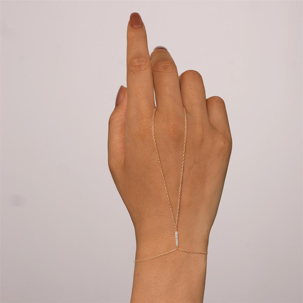 CANNER 925 Zilver Sprankelende Handketting Armbanden Voor Vrouwen INS Geometrische CZ Achtpuntige Ster Armbanden Fijne Sieraden