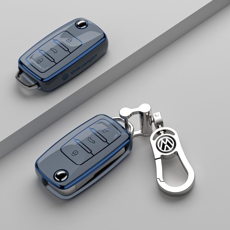 Pro VOLKSWAGEN VW Sportovní styl TPU kryt pouzdro na klíčenku auta Pro Volkswagen VW Polo Golf Passat Tiguan Beetle Caddy T5 Up