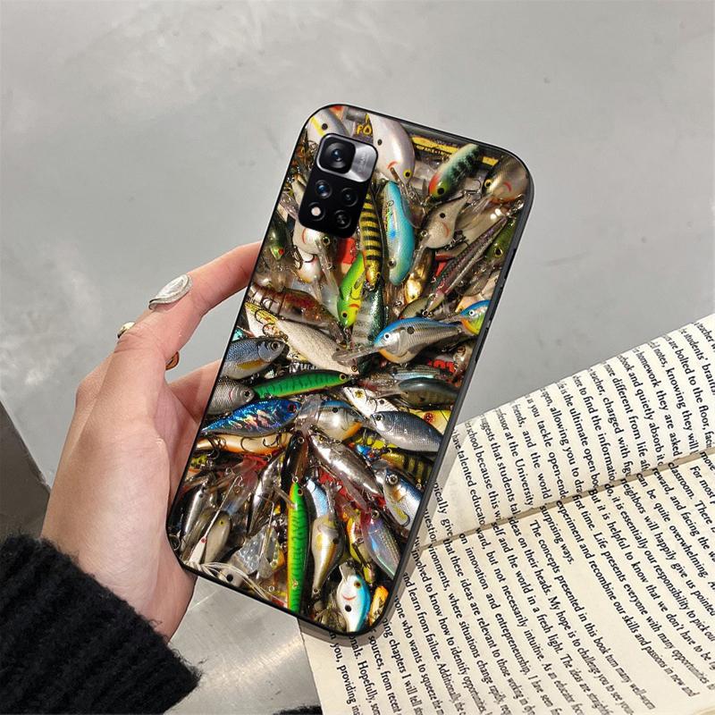 Bass Fish Fisherman Phone Case For Xiaomi Redmi Note 13 12 Pro 11S 11 10 Pro 10S 12S Redmi 10 9C 13C