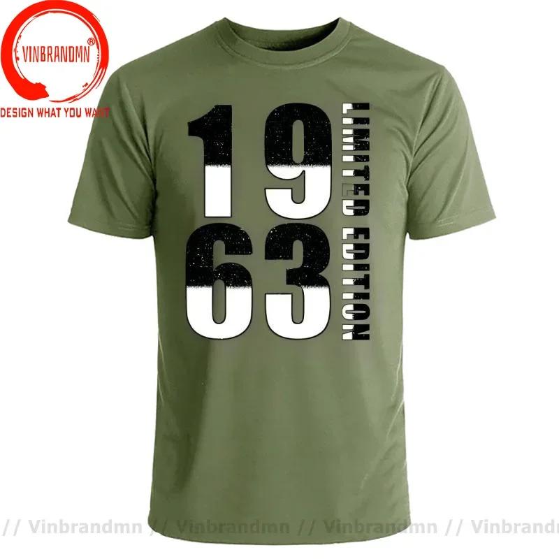 Novelty 63th Birthday 63 Years Retro Vintage Limited Edition 1963 T Shirts Graphic Cotton Streetwear Gifts Born In 1963 Tshirt