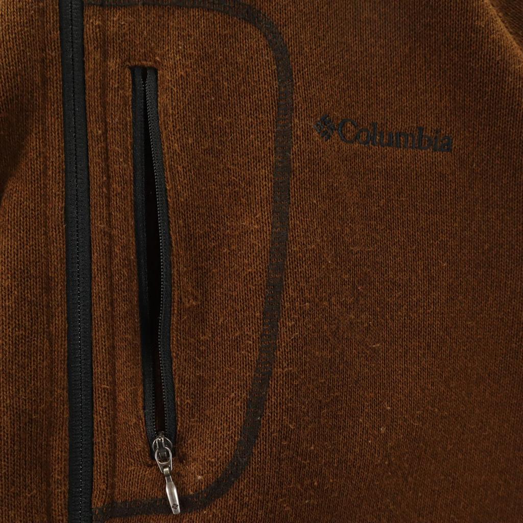 Columbia knit Fleece jacket L Brown Outdoors Men's Used