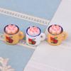 5Pcs Dollhouse Miniature Food Play Scene Decoration Mini Cup Cake Enamel Basin Doll Accessories Toy