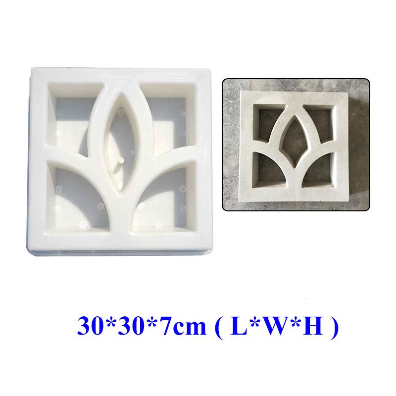 Kunststoff Betonform Hohlblockform Dekorative Zement Fenster Muster Zaunwand Gitter Ziegelform Terrasse Garten Dekoration